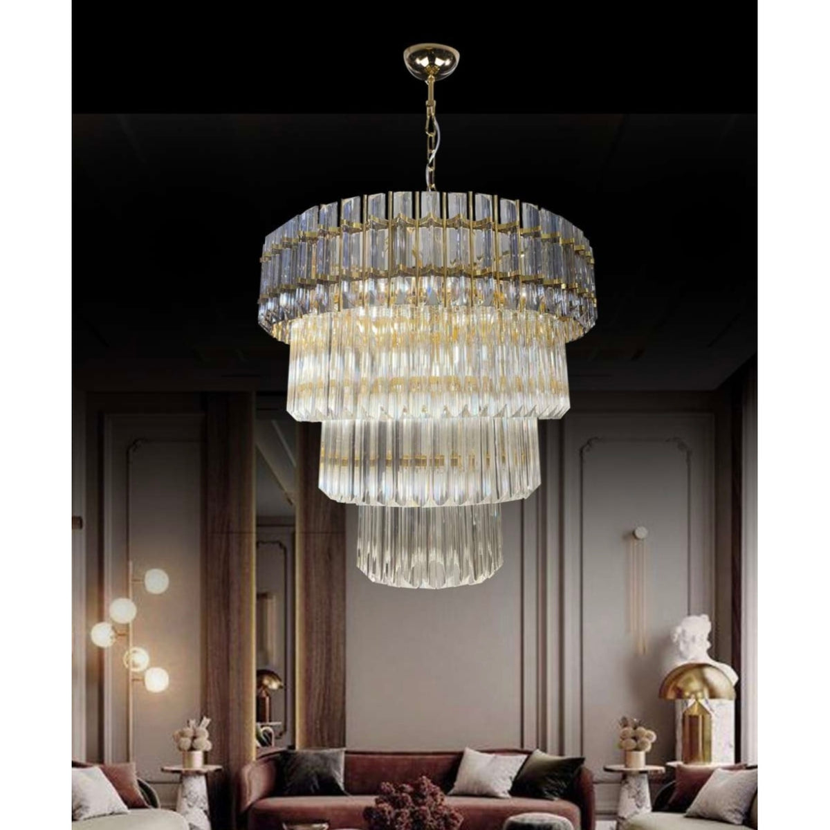 Blanc Cristal Sarkıt Avize 2
