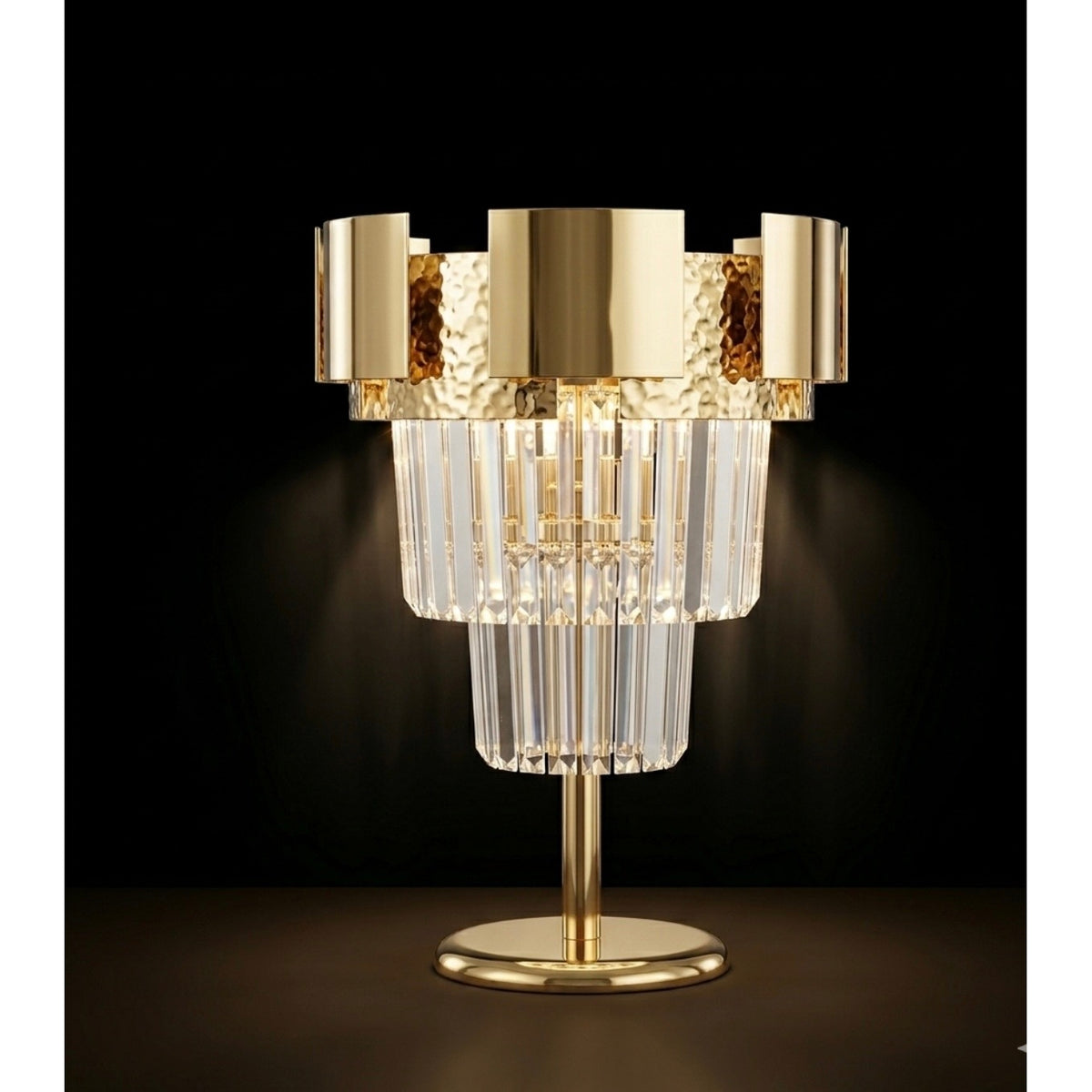 Cristal Metal Masa Lambası